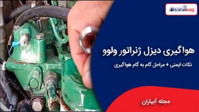 هواگیری دیزل ژنراتور ولوو