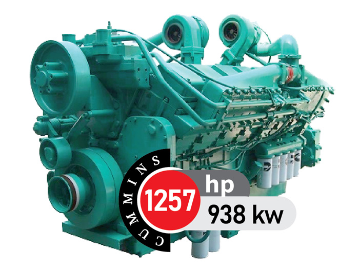 موتور دیزل کامینز 1257 اسب بخار مدل KTA38-G5