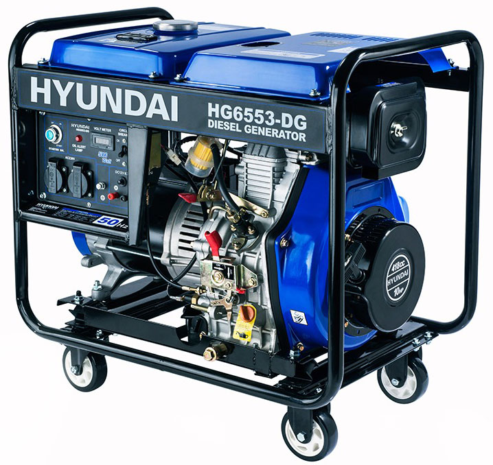 موتور برق دیزلی هیوندا 5.5 کیلووات مدل HG6553-DG