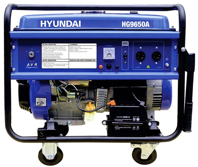 موتور برق بنزینی هیوندا 6.5 کیلووات مدل HG9650A