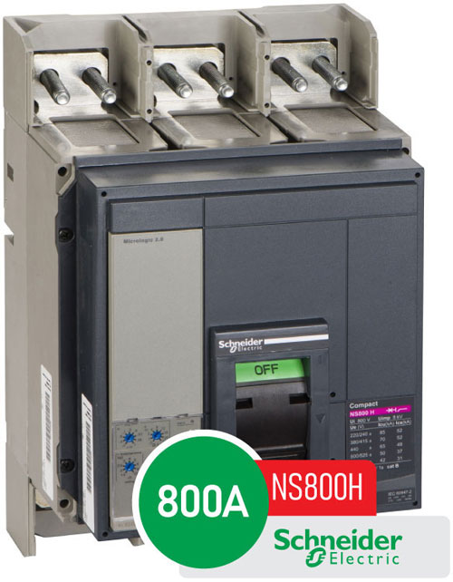 کلید اتوماتیک کمپکت 800 آمپر اشنایدر مدل NS800H-800A