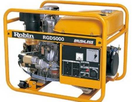 موتور برق بنزینی روبین - سوبارو 5 کیلووات مدل RGD5000E