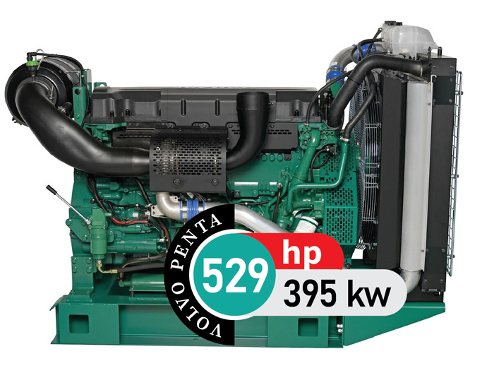 موتور دیزل ولوو 529 اسب بخار مدل TAD1344GE